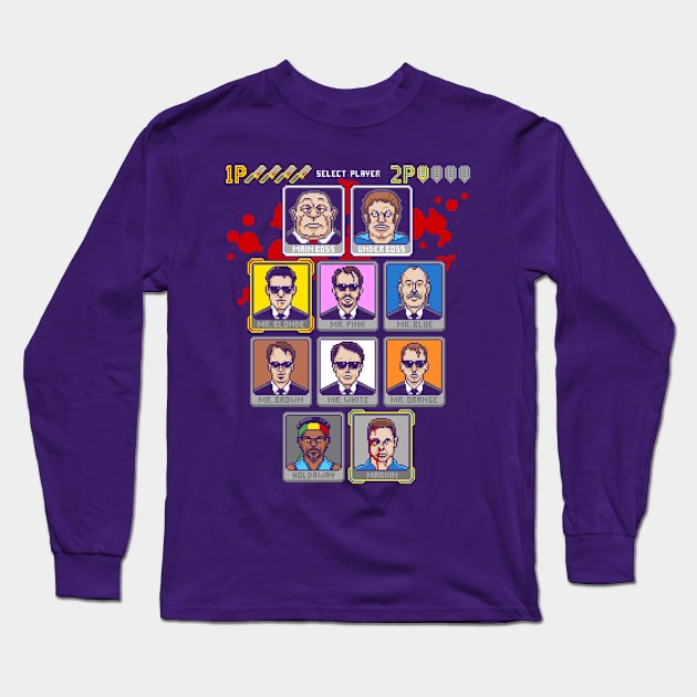 8 Bit Reservoir Long Sleeve T-Shirt by tomburns